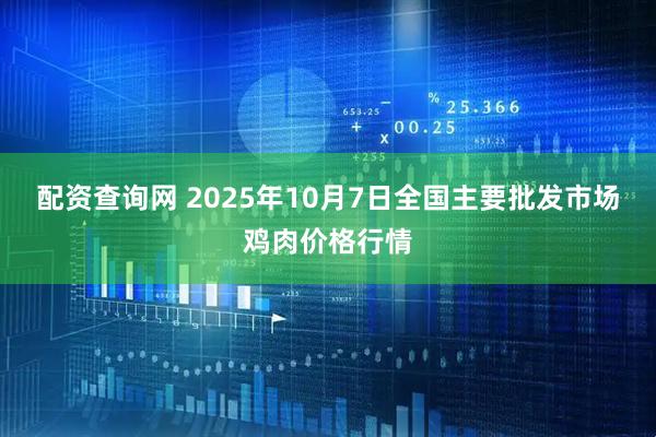 配资查询网 2025年10月7日全国主要批发市场鸡肉价格行情